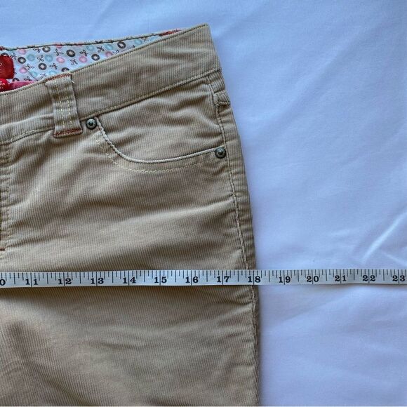 Y2K Mossimo Stretch Khaki Corduroy Flared Pants Size 7 - Picture 14 of 16
